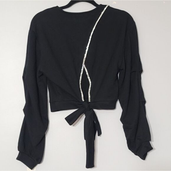 Culpos x INC culposII cutout-back  sweatshirt black size xsmall - Picture 7 of 12